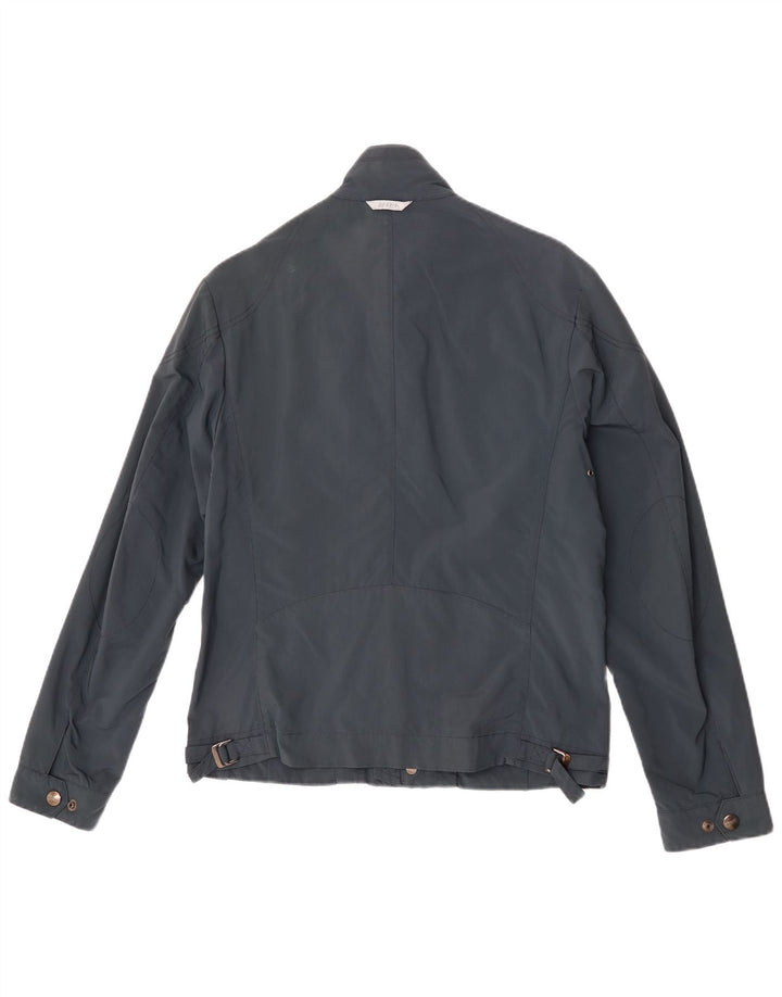Brema Mens Graphic Utility Jacket IT 48 Medium Navy Blue Polyamide