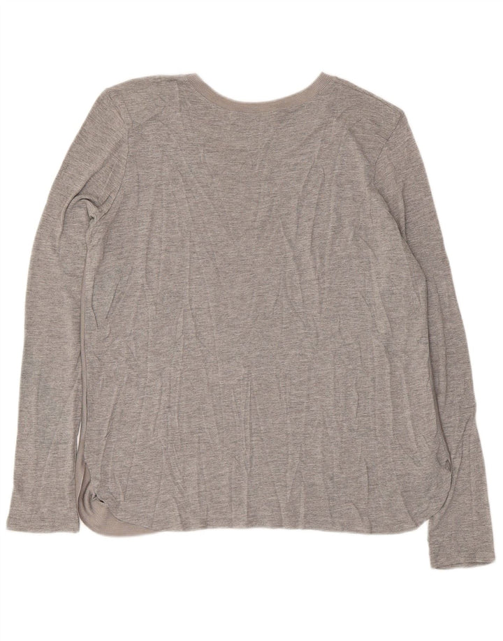 Zara γυναικείο τοπ μακρυμάνικο UK 16 Large Grey Flecked