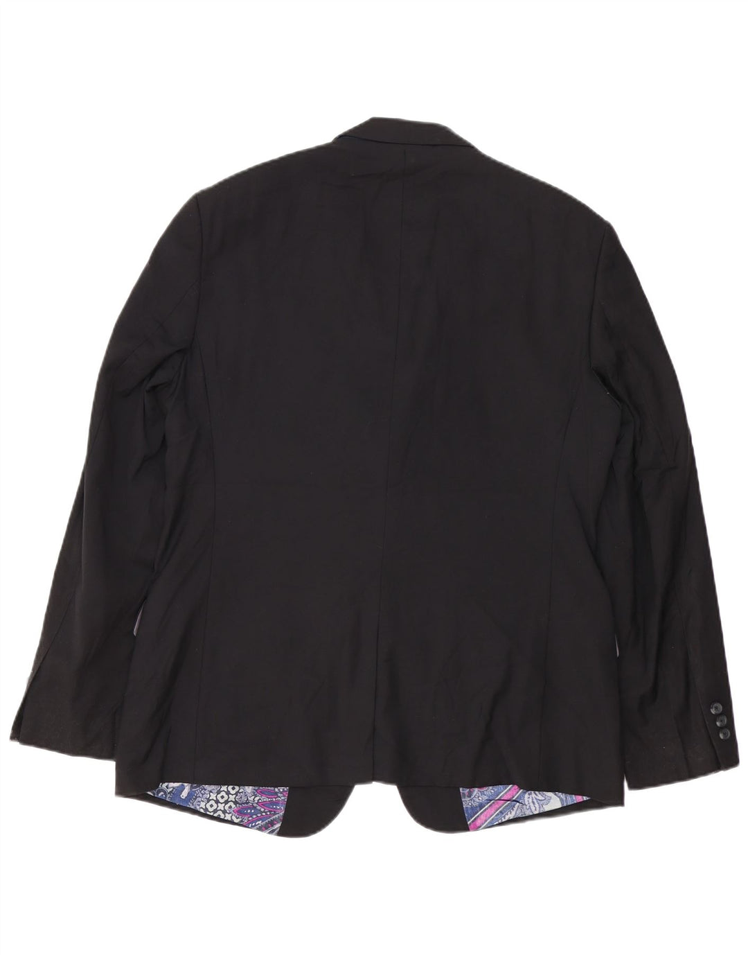 TED BAKER Ανδρικό σακάκι σακάκι με 2 κουμπιά UK 42 XL μαύρο μαλλί