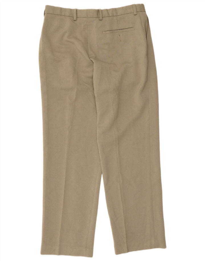 Ανδρικό ίσιο παντελόνι Marks & Spencer W34 L31 Beige Polyester