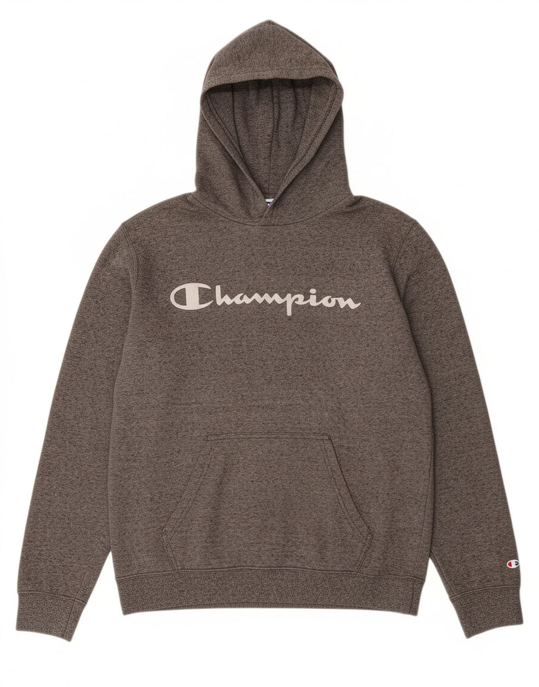 CHAMPION Mens Graphic Hoodie Jumper Medium Grey