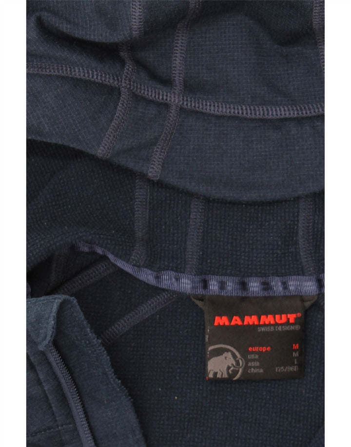 MAMMUT Womens Zip Hoodie Sweater UK 14 Medium Navy Blue Vintage Mammut and Second-Hand Mammut from Messina Hembry 