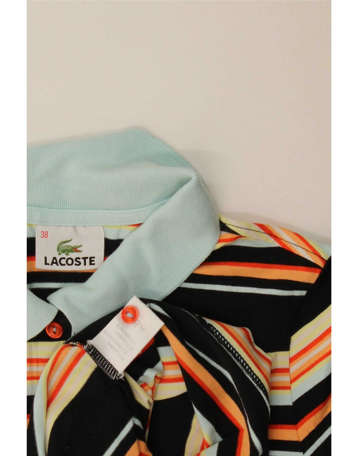 Γυναικείο πουκάμισο πόλο Lacoste Μέγεθος 38 Βαμβακερό μεσαίο μαύρο ριγέ