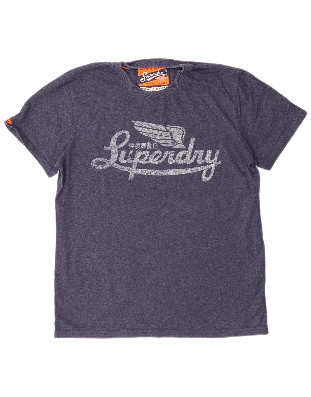 Superdry Γυναικείο T-Shirt Top XL Navy Blue από βαμβάκι