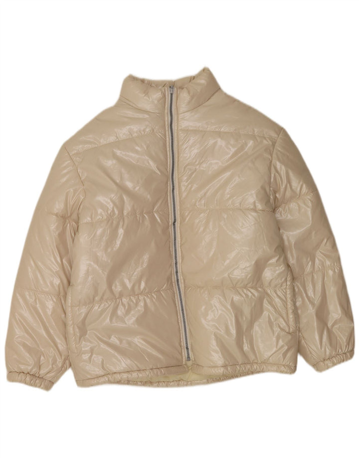 Γυναικείο μπουφάν Benetton UK 18 XL Beige Polyamide