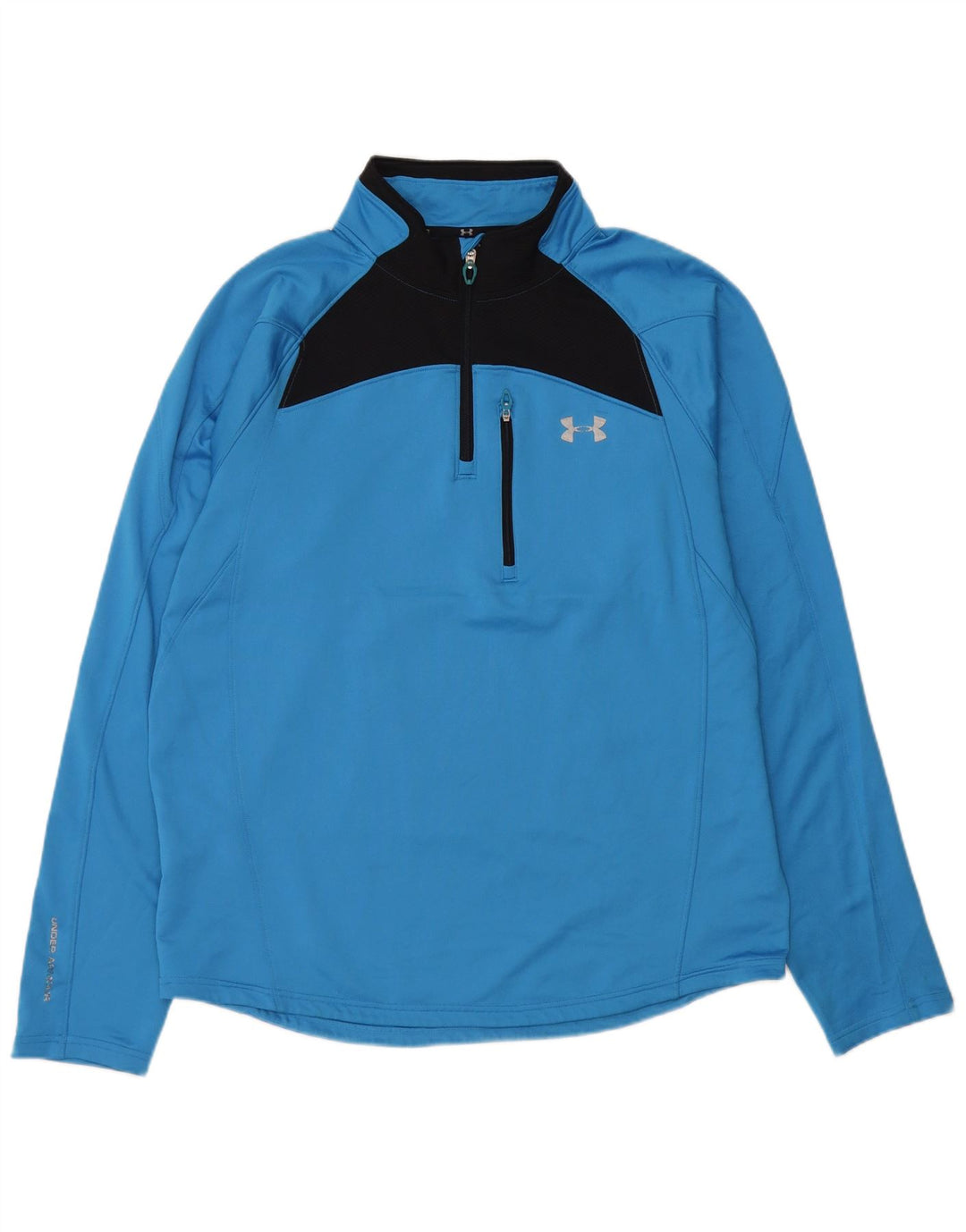 Ανδρική φόρμα Under Armour Cold Gear πουλόβερ Top Large Blue Colourblock