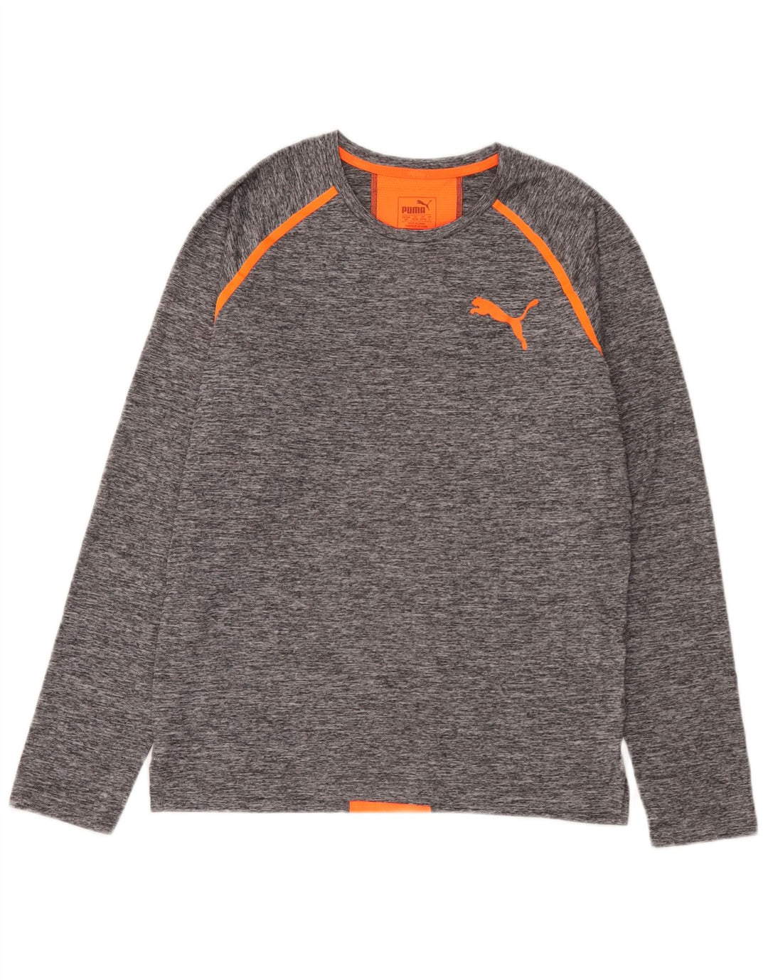 Μακρυμάνικο ανδρικό μπλουζάκι Puma μικρό γκρι χρώμα