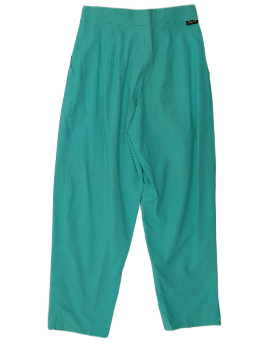 VINTAGE Γυναικείο ψηλόμεσο παντελόνι Chino W28 L27 Τυρκουάζ βαμβακερό