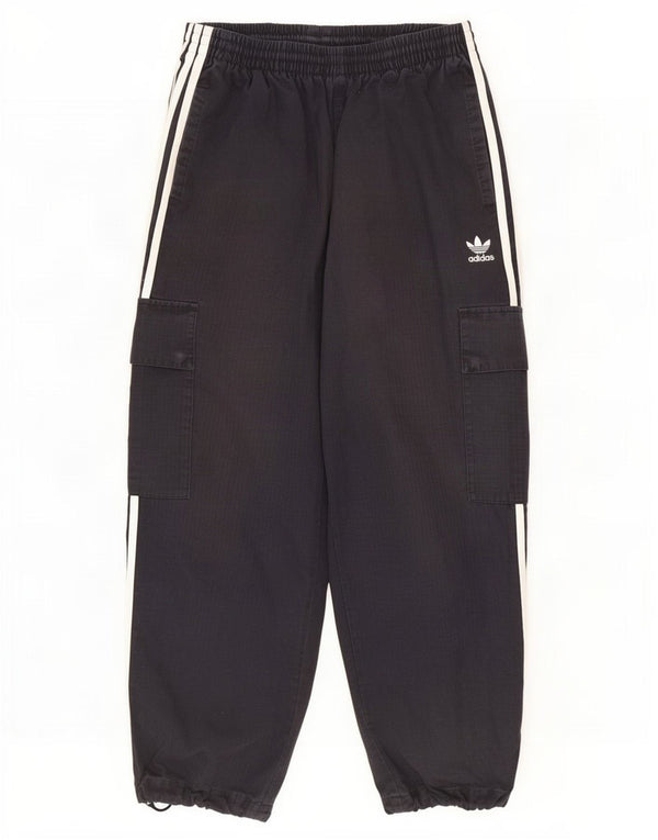 Ανδρικό παντελόνι Cargo Loose Fit Adidas Medium W32 L27 Μαύρο βαμβακερό