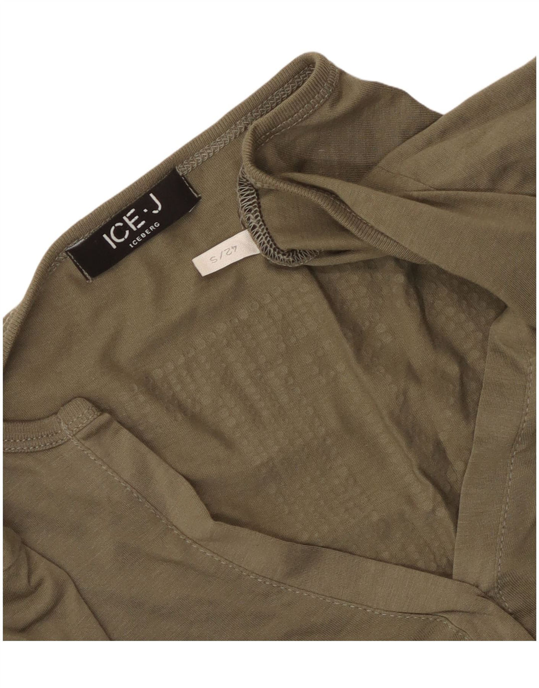 Iceberg Γυναικείο Γραφικό Τοπ μακρυμάνικο UK 10 Small Khaki