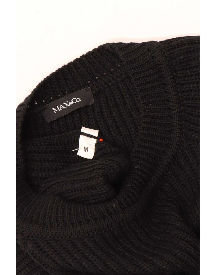 Max & Co. Γυναικείο πουλόβερ με λαιμόκαυμα UK 14 Medium Black