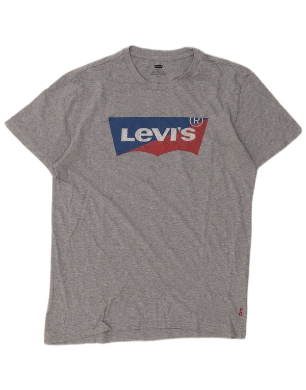 Ανδρικό γραφικό T-Shirt Levi's Top Μεσαίο Γκρι Βαμβακερό