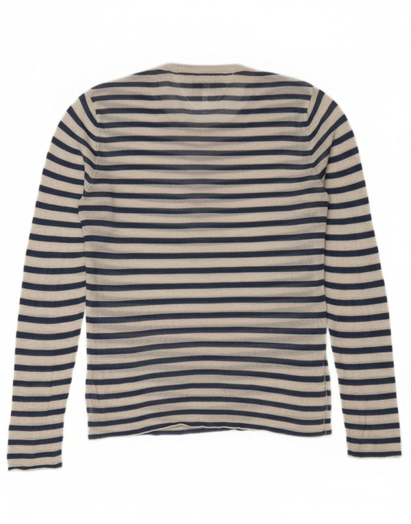 Tommy Hilfiger Γυναικείο μακρυμάνικο UK 10 Small Navy Blue ριγέ