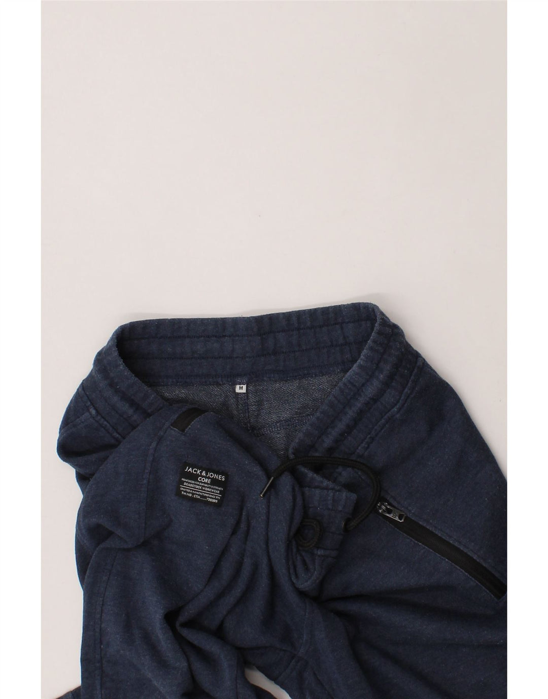 JACK & JONES Mens Tracksuit Trousers Medium Navy Blue Cotton Vintage Jack & Jones and Second-Hand Jack & Jones from Messina Hembry 