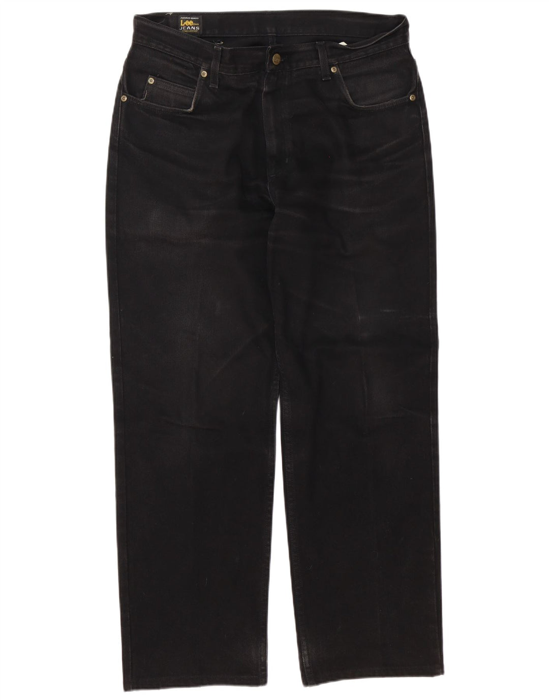 Ανδρικό Lee Broken In Straight Jeans W36 L32 Μαύρο βαμβακερό