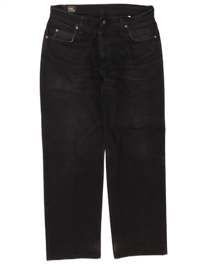 Ανδρικό Lee Broken In Straight Jeans W36 L32 Μαύρο βαμβακερό