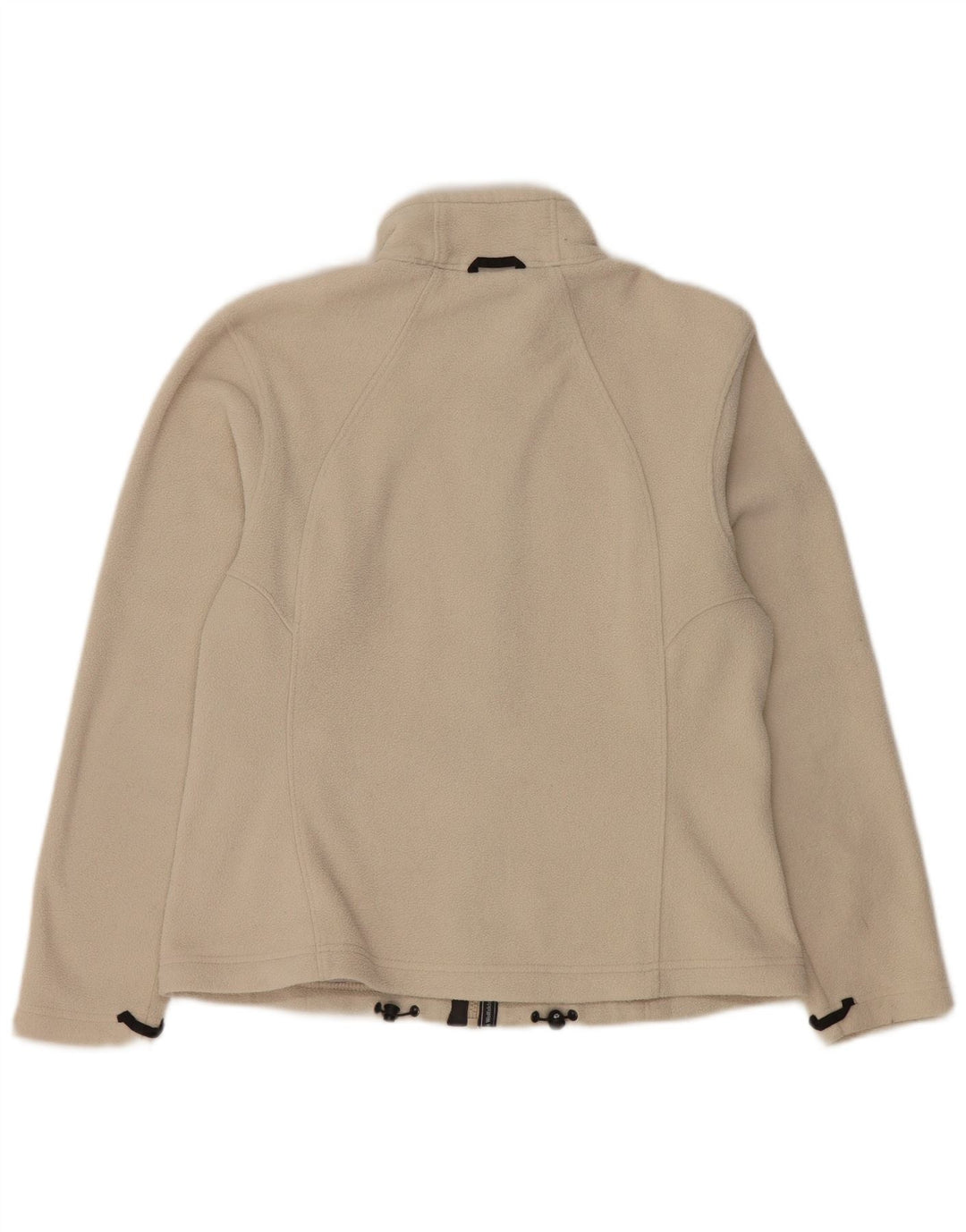 JACK WOLFSKIN Γυναικείο Fleece Jacket UK 12/14 Medium Off White Polyester