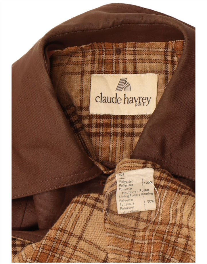 Claude Havrey Γυναικεία καμπαρντίνα UK 14 Large καφέ πολυεστέρας