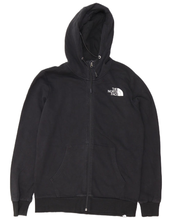 Ανδρικό πουλόβερ με κουκούλα με φερμουάρ North Face, μεγάλο μαύρο βαμβακερό