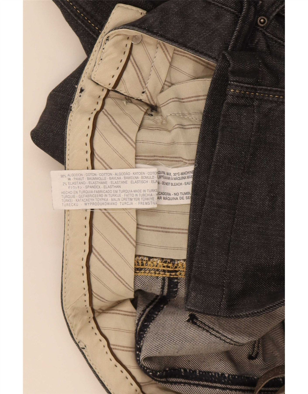 Zara Γυναικείο ίσιο τζιν EU 40 Medium W30 L30 Μαύρο βαμβακερό