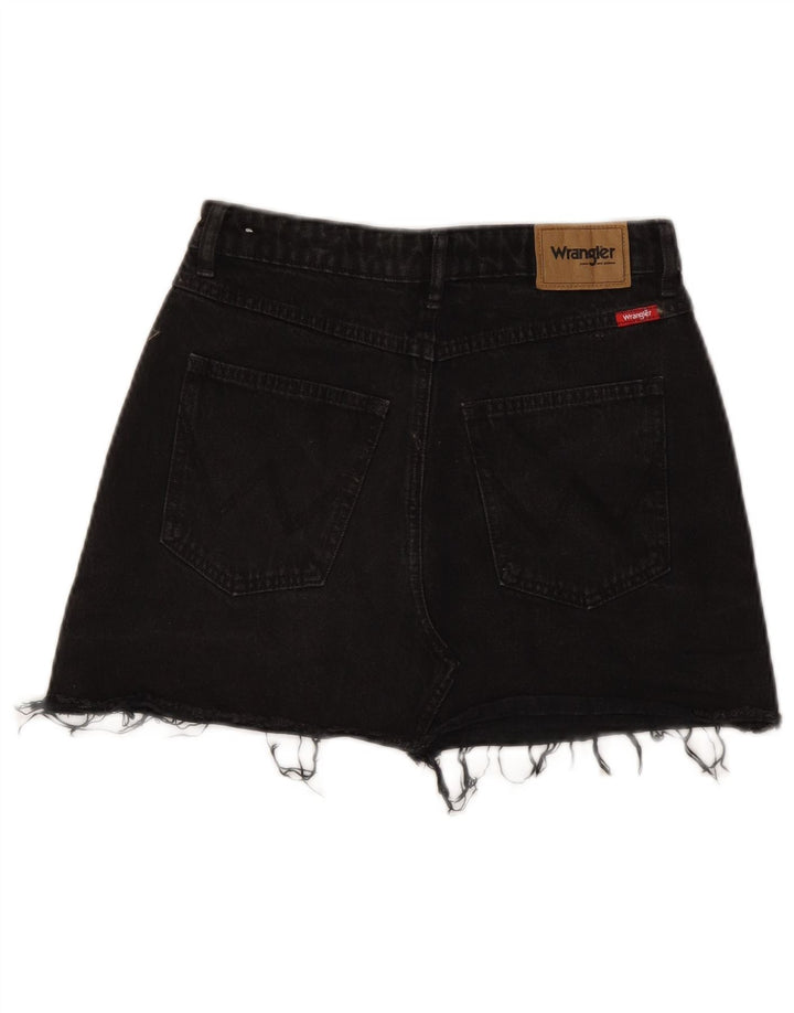 Γυναικεία Μίνι Τζιν Φούστα Wrangler US 9 Medium W27 Μαύρη βαμβακερή