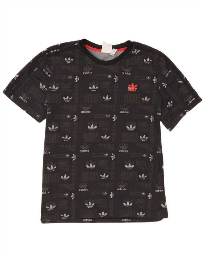 Ανδρικό γραφικό T-Shirt Adidas Top Large Μαύρο Πολυεστέρας