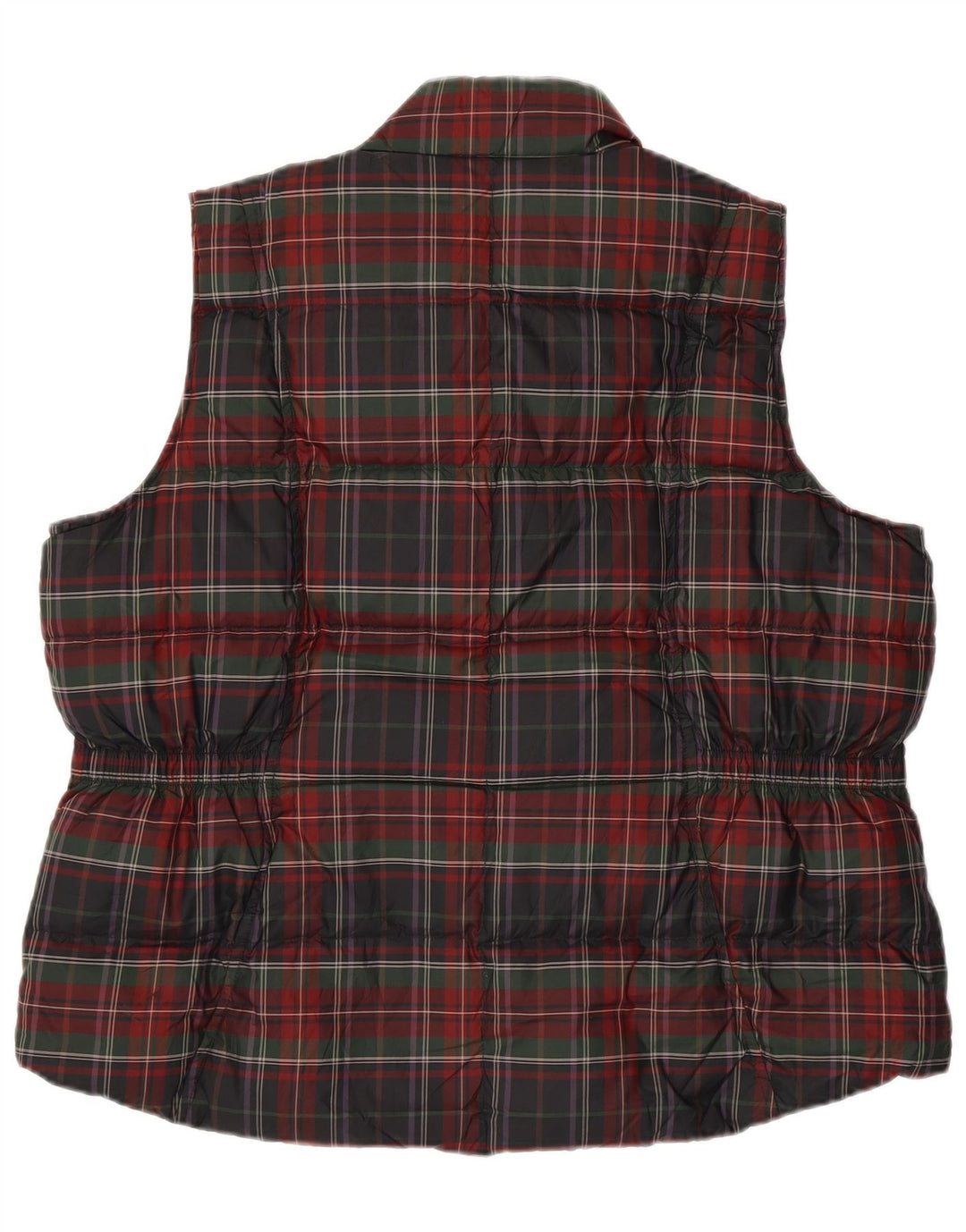 EDDIE BAUER Γυναικεία επένδυση Gilet UK 20 2XL Red Check Polyester