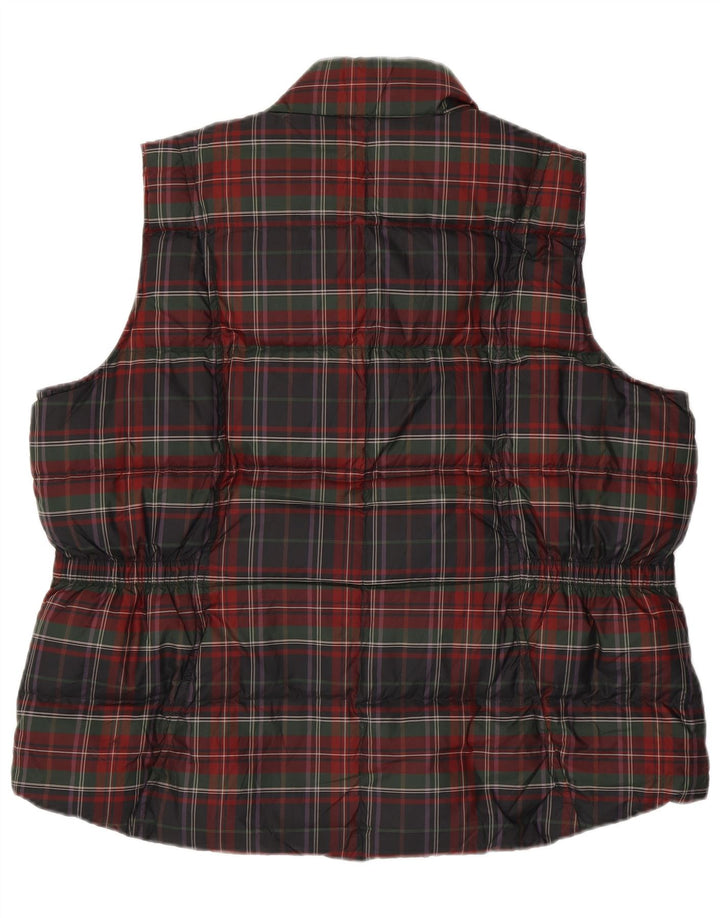EDDIE BAUER Γυναικεία επένδυση Gilet UK 20 2XL Red Check Polyester