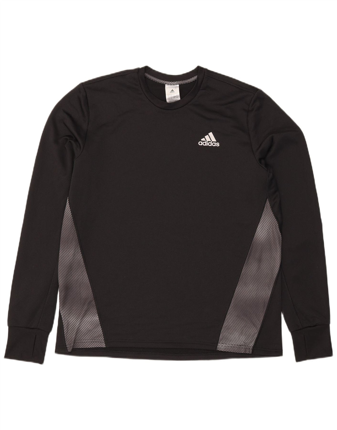 Adidas Ανδρικό τοπ Aeroready με μακρυμάνικο μεγάλο μαύρο χρώμα πολυεστέρας