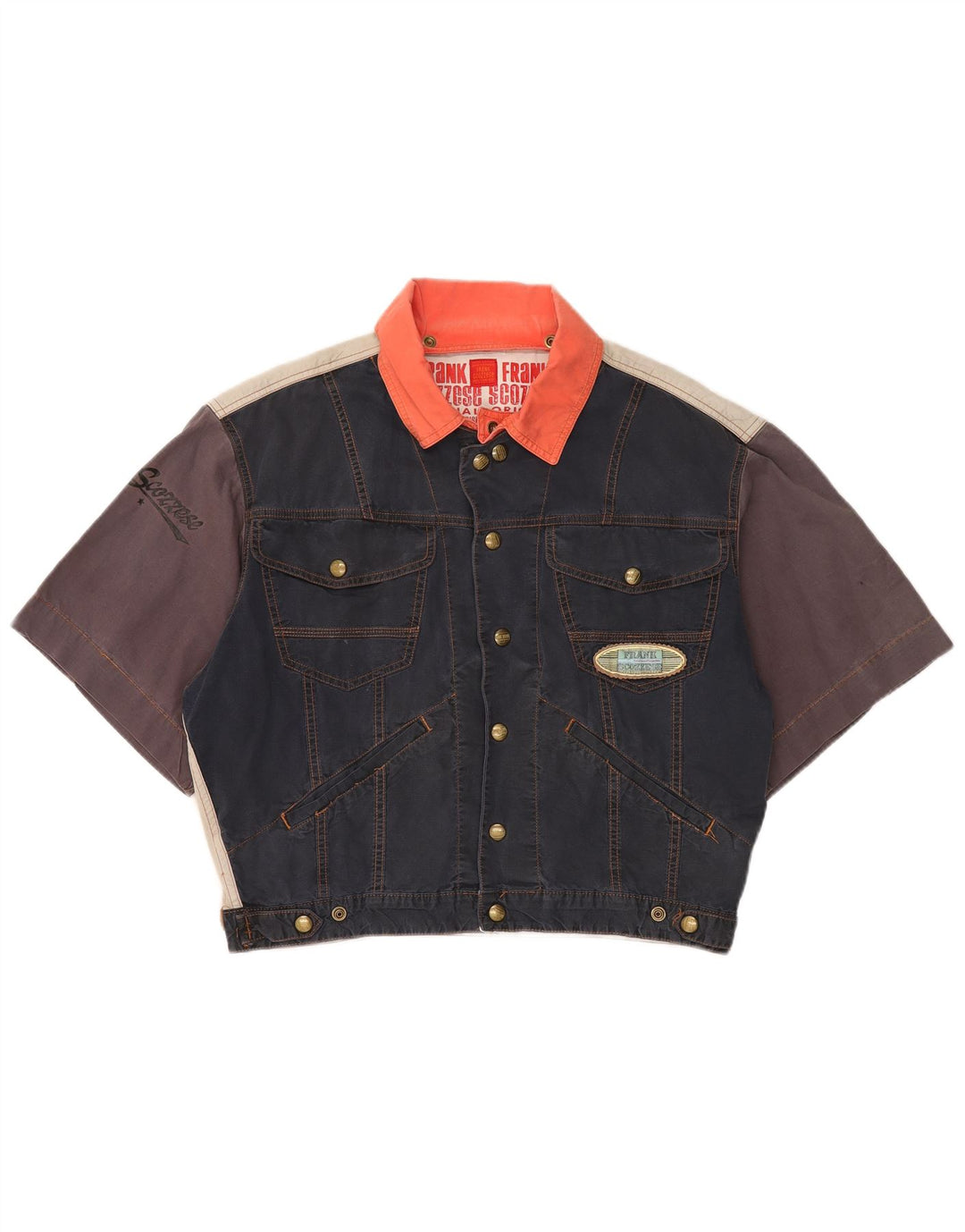 Ανδρικό τζιν μπουφάν Frank Scozzese UK 38 Medium Navy Blue
