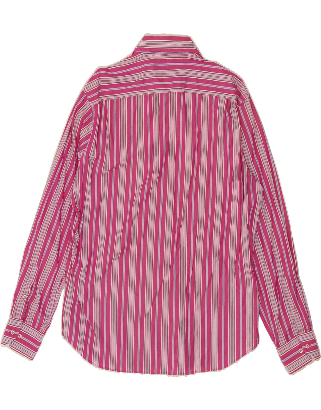 MASSIMO DUTTI Mens Shirt XL Pink Striped Cotton Vintage Massimo Dutti and Second-Hand Massimo Dutti from Messina Hembry 