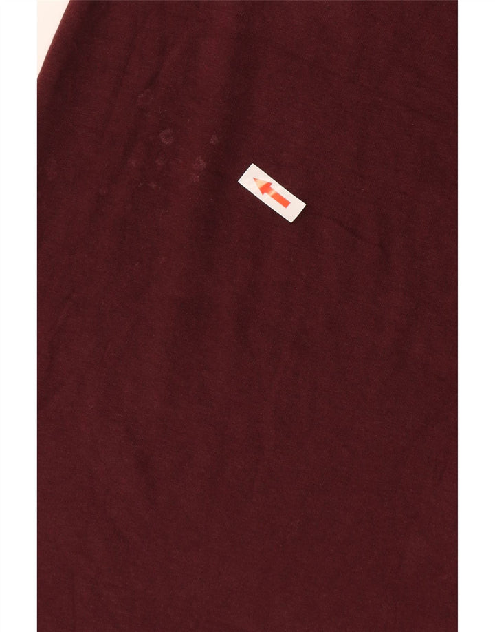 Ανδρικό T-Shirt French Connection Τοπ από μεσαίο μπορντό βαμβάκι
