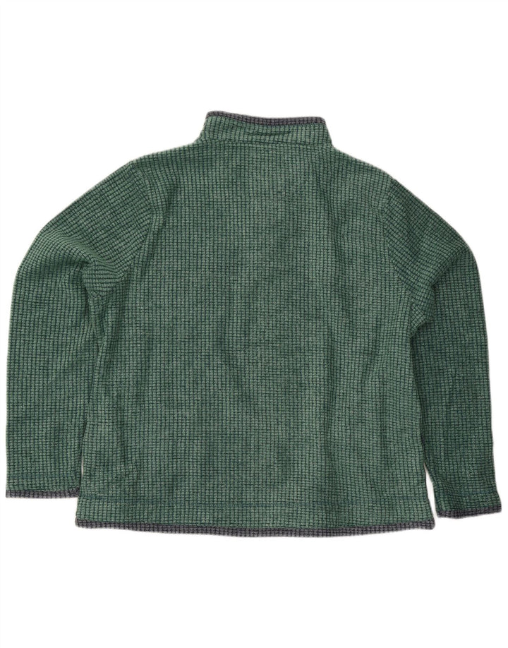 Weird Fish Mens Zip Fleece Jumper XL Green Polyester
