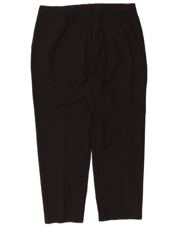 Marks & Spencer Γυναικείο κωνικό παντελόνι Chino UK 16 μεγάλο W36 L26 μαύρο