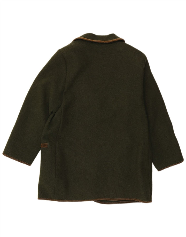 Vintage γυναικείο σακάκι blazer 4 κουμπιών UK 12 Medium Green