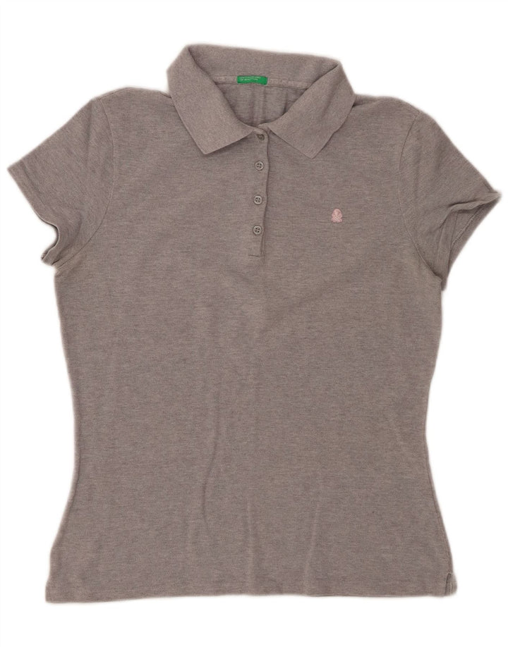 Γυναικείο μπλουζάκι πόλο Benetton UK 12 Medium Grey
