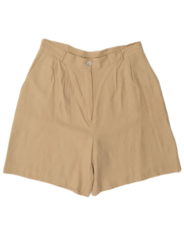 Vintage γυναικείο σορτς με καρφίτσες casual IT 44 Medium W28 Beige