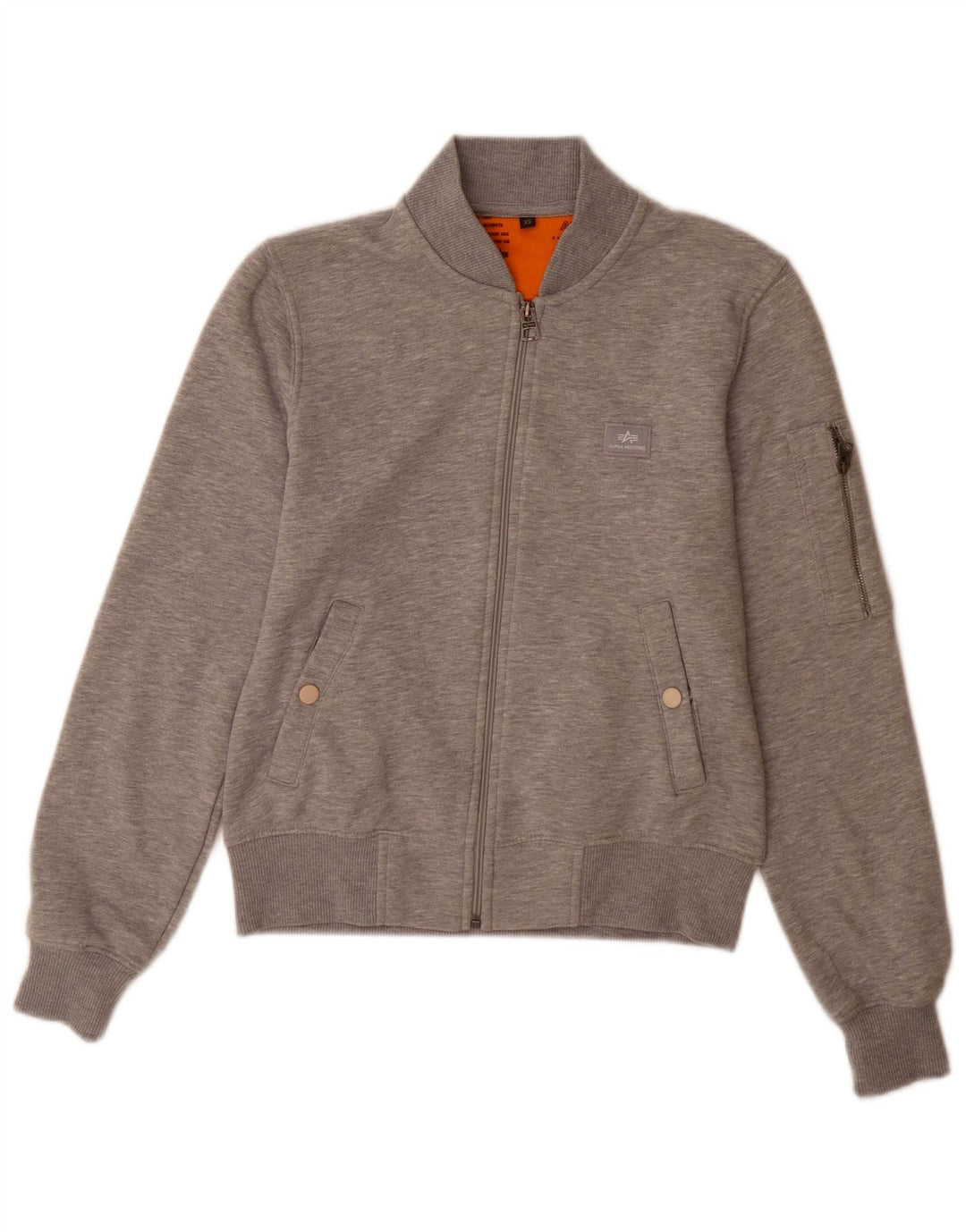 Ανδρική αθλητική φόρμα Alpha Industries Top Jacket XS Γκρι βαμβακερό