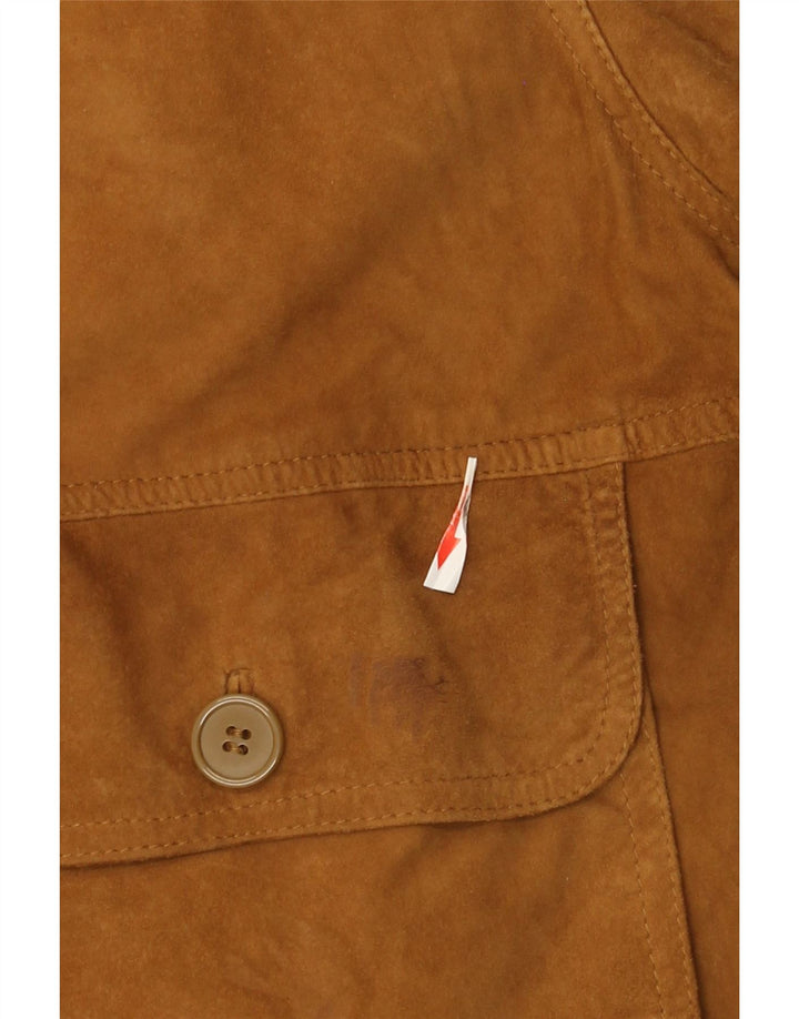 Conbipel Ανδρικό Suede Bomber Jacket IT 56 2XL Beige Leather