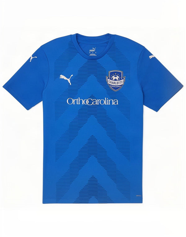 Γραφικό μπλουζάκι Puma Mens Charlotte Soccer Academy Top μεσαίο μπλε