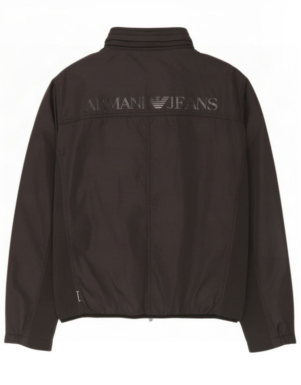 Armani Jeans Ανδρική φόρμα γραφικής φόρμας Top Jacket Large Black Polyamide