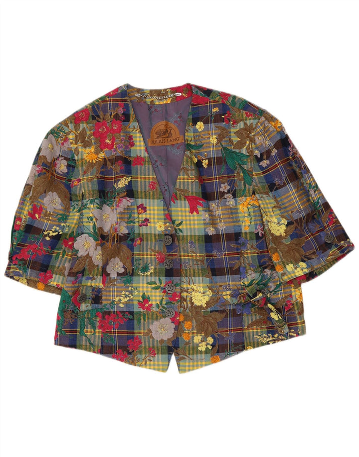 JULIUS LANG Γυναικείο τζάκετ σακάκι με 4 κουμπιά EU 40 Μεσαίο Πολύχρωμο