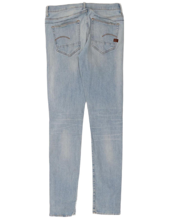 G-STAR Mens Skinny Jeans W34 L38 Blue Cotton