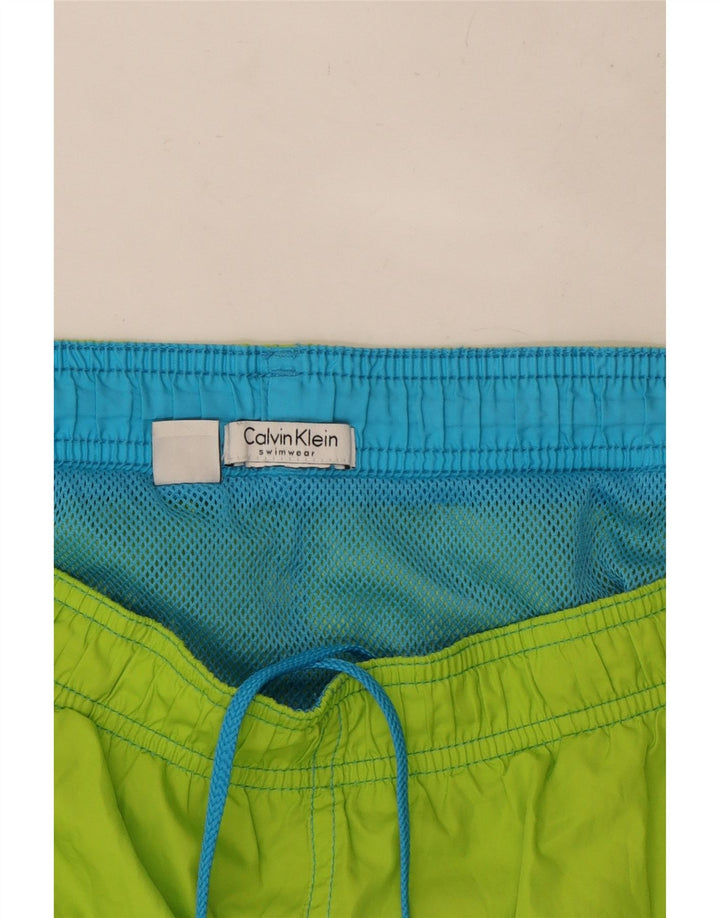 Γυναικεία γραφικά σορτς κολύμβησης Calvin Klein UK 14 Medium Green