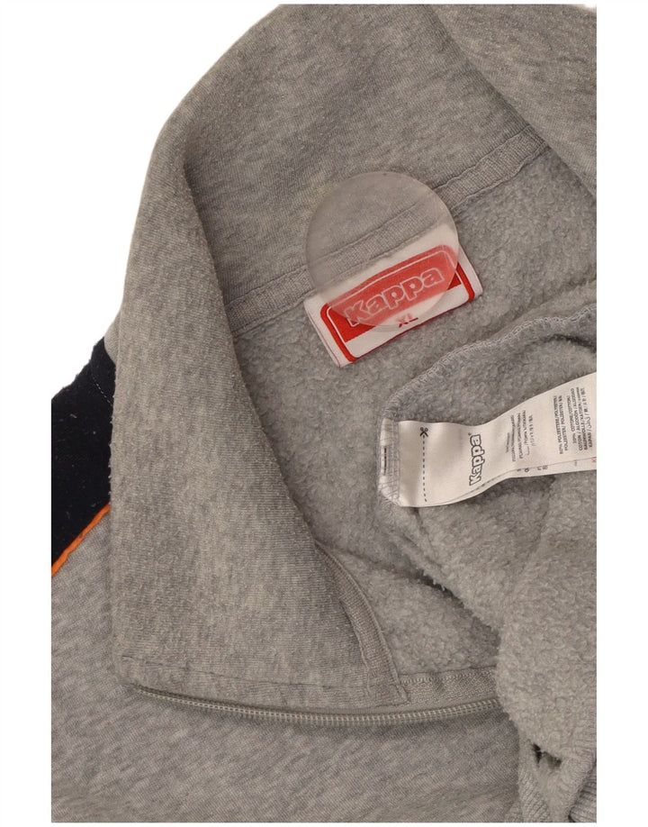 Ανδρικό φούτερ με φερμουάρ KAPPA Jumper XL Grey Colourblock Polyester
