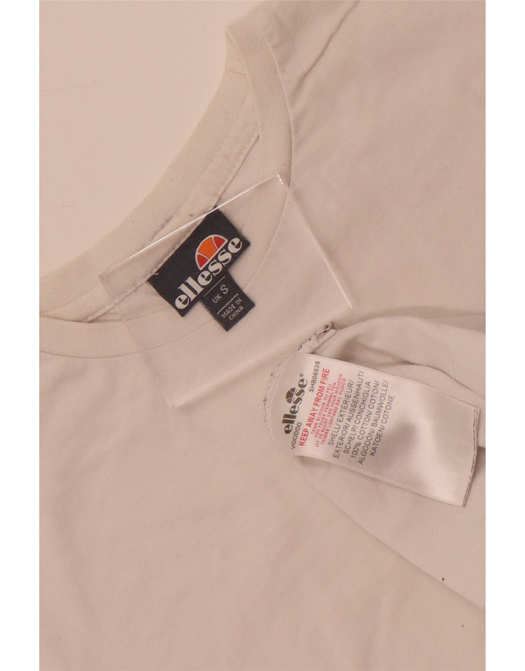 Ανδρικό T-Shirt Ellesse Top Small White Βαμβακερό