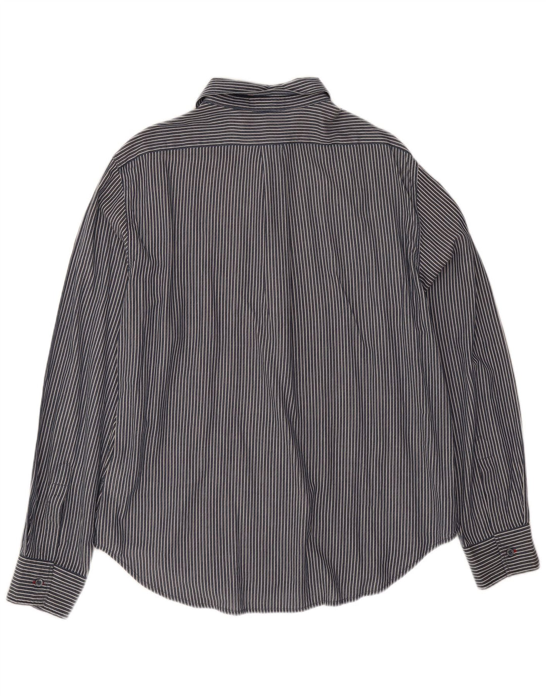 Ανδρικό πουκάμισο Armani Jeans 3XL Navy Blue Pinstripe Βαμβακερό