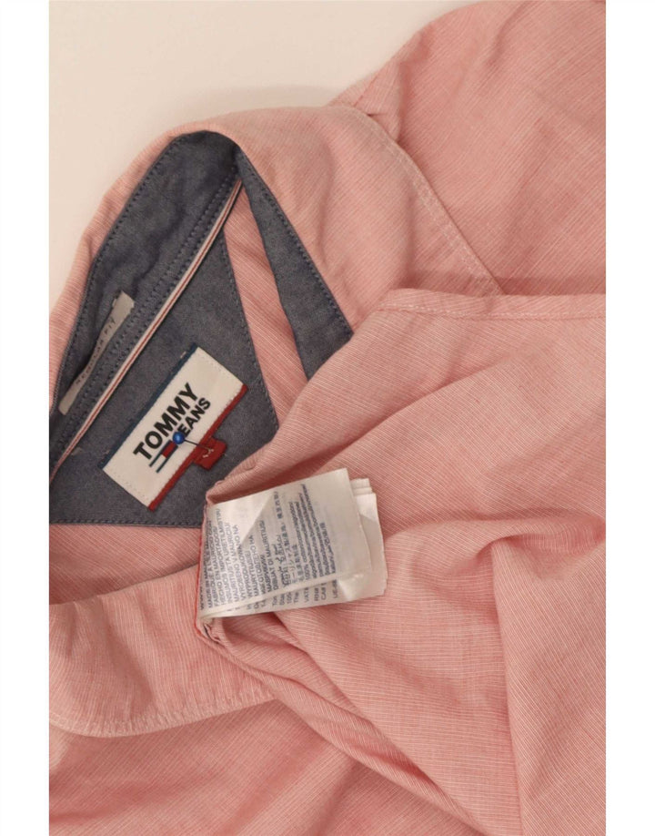 Ανδρικό πουκάμισο Tommy Hilfiger με κανονική εφαρμογή, Βαμβακερό με μεσαίο κόκκινο ρίγες