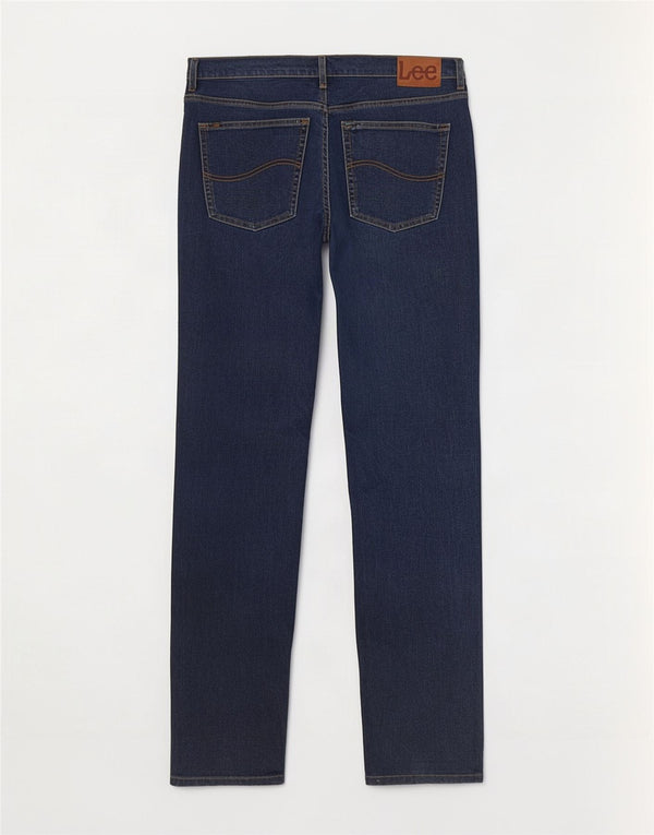 Lee Mens Brooklyn Straight Jeans W44 L34 Navy Blue Cotton