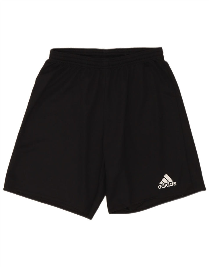 Ανδρικό αθλητικό σορτς Adidas Climalite από μικρό μαύρο πολυεστέρα